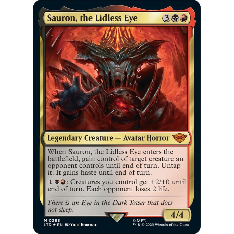 Sauron, the Lidless Eye – (Foil) Universes Beyond: The Lord of the Rings: Tales of Middle-earth – #0288