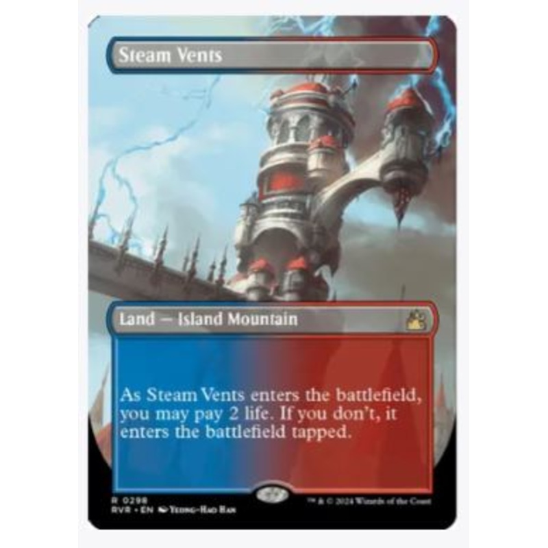 Steam Vents (Borderless) (Foil) – Ravnica Remastered – #0298