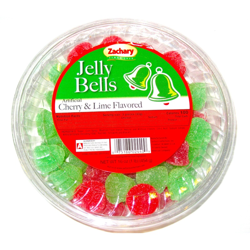 Christmas Zachary Jelly Bells 16oz tub