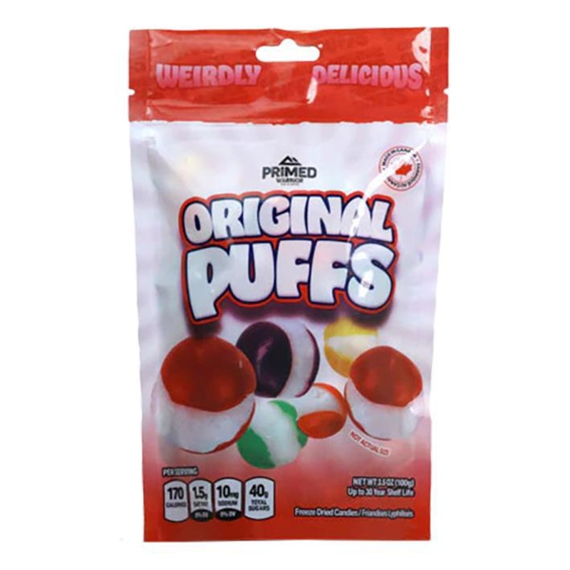 Primed Warrior  Original Puffs (Freeze Dried Skittles)  3.5oz