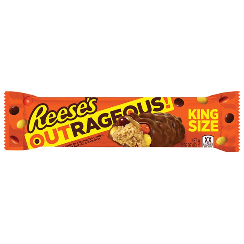 Hershey Reese Outrageous King Size X 18 Units