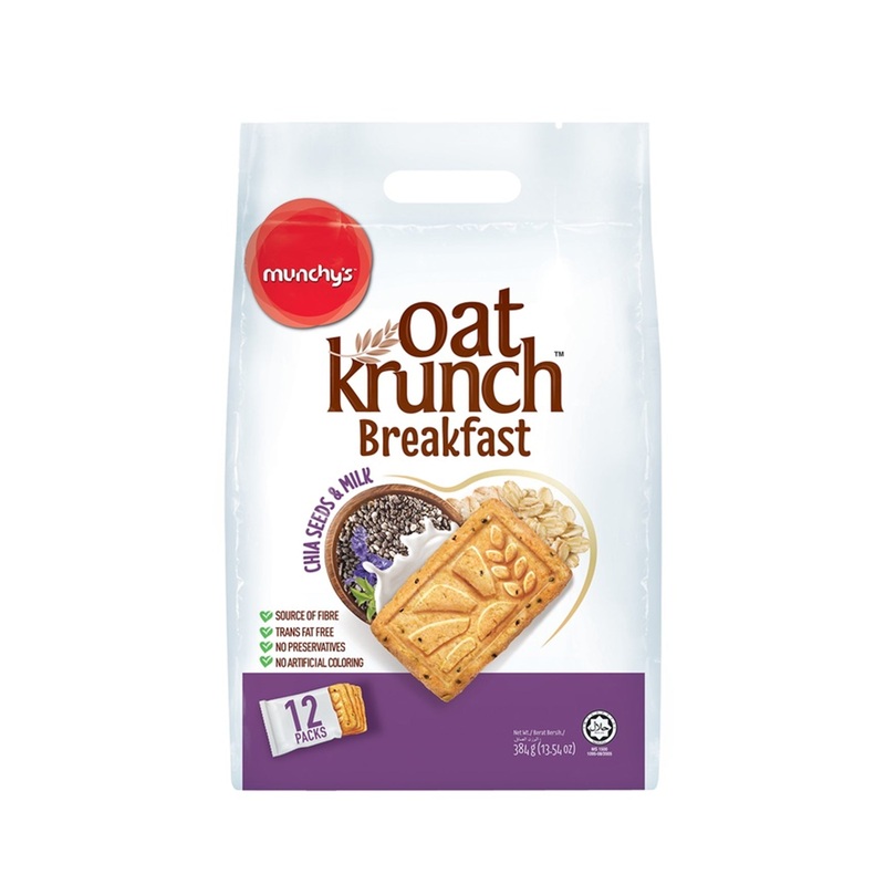 MUNCHY’S OAT KRUNCH CHIA SEEDS & MILK 384G