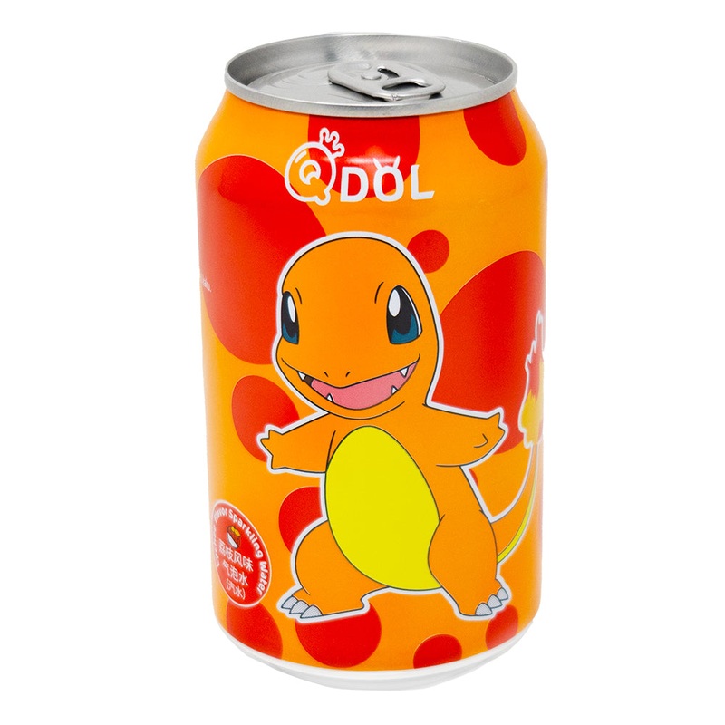 Qdol Pokemon Charmander Sparkling Drink Lychee (China) – 330mL
