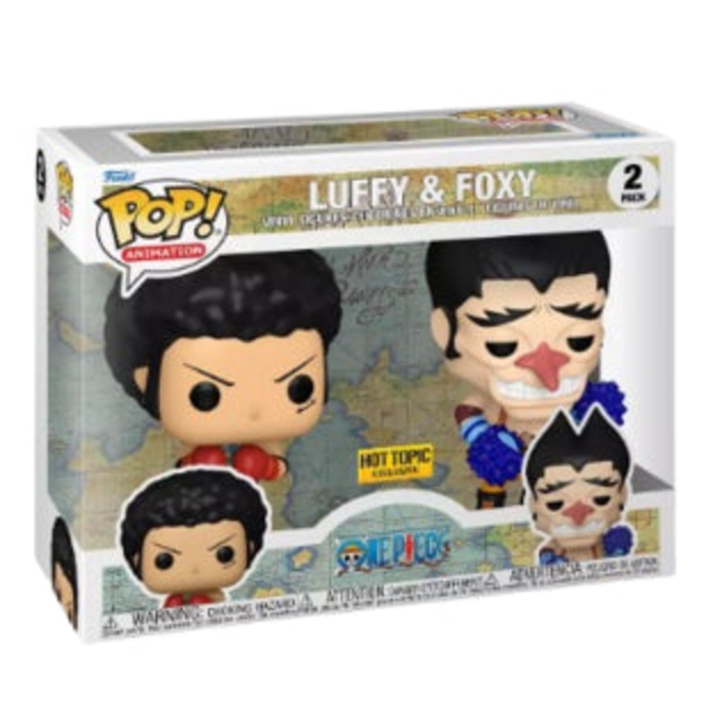 Funko Pop Animation: One Piece – Luffy & Foxy (Hot Topic) 2-Pack