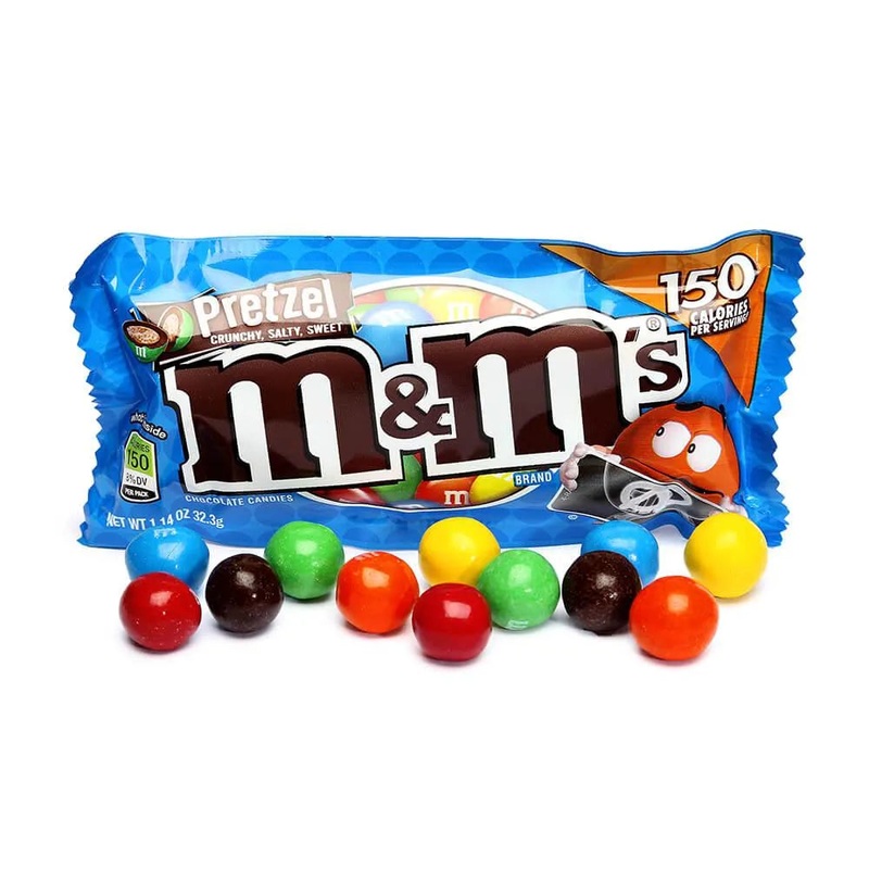 M&M’s Candy Packs – Pretzel: 24-Piece Box