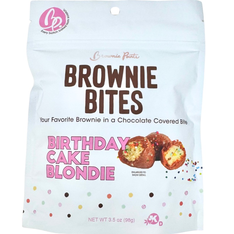 Brownie Points Birthday Cake Blondie Brownie Bites – 3.5oz
