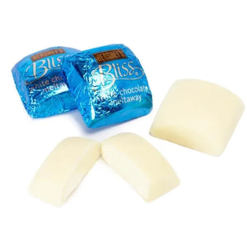 Hershey’s Bliss Blue Foiled White Chocolate Squares: 35-Piece Bag