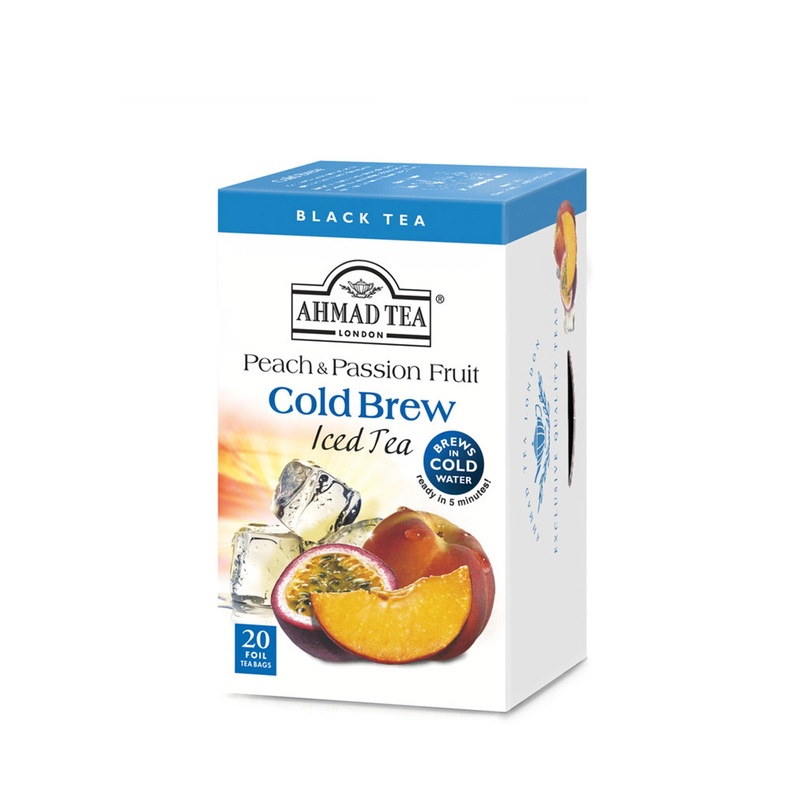 AHMAD TEA COLD BREW PEACH AND PASSION TEA 20TB UNIT