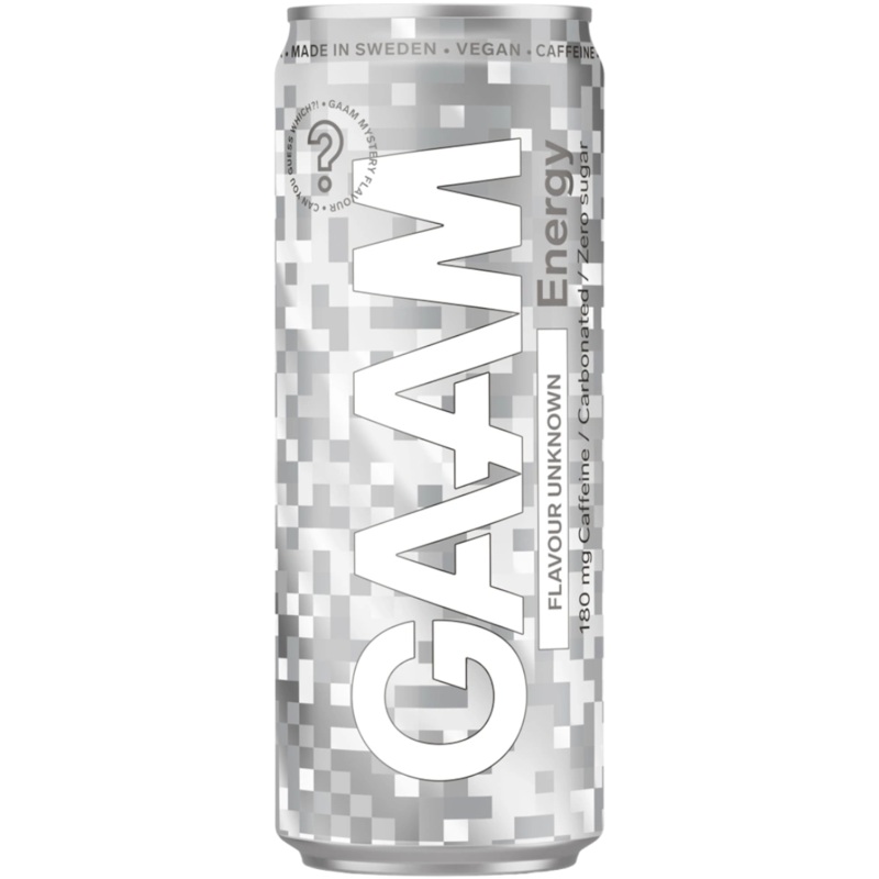 GAAM Energy Flavour Unknown (Swedish) – 11.2fl.oz (330ml) In Date