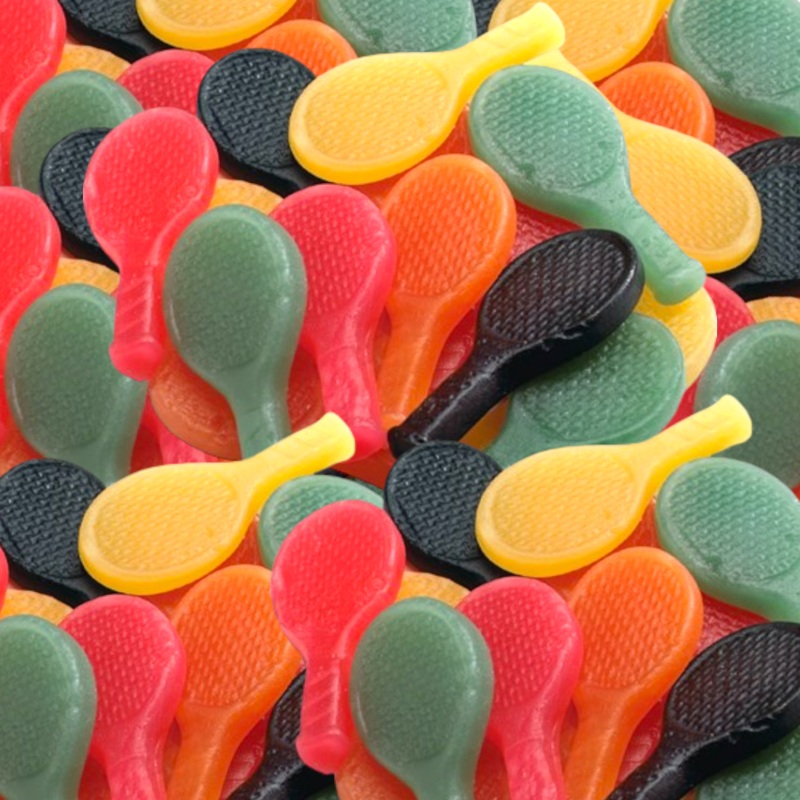 Gummy Tennis Rackets 125g (0.28lb)