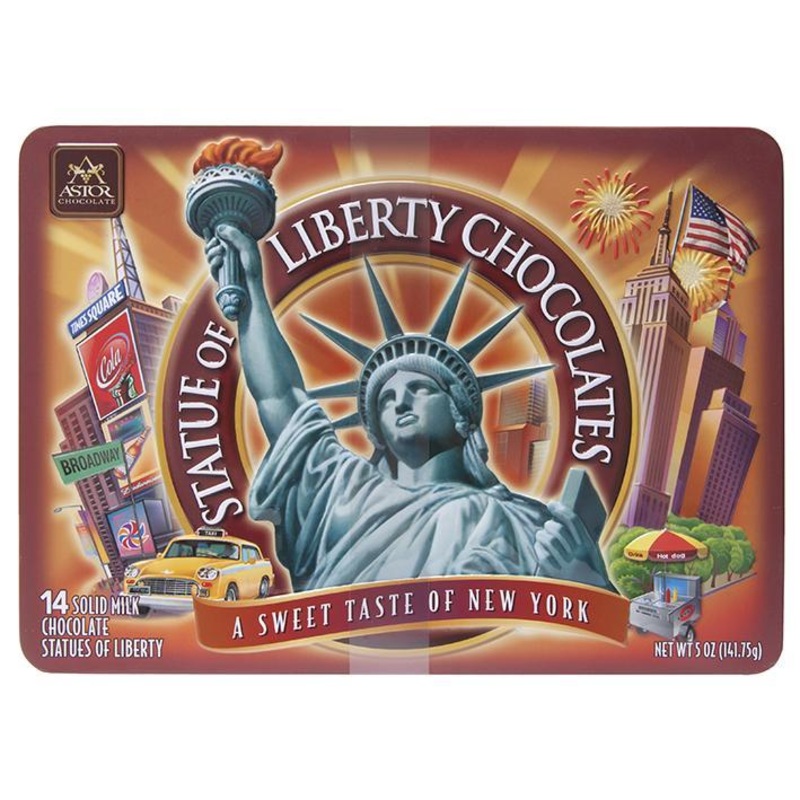 Astor Chocolate  Statue of Liberty Chocolates  14 Piece Tin