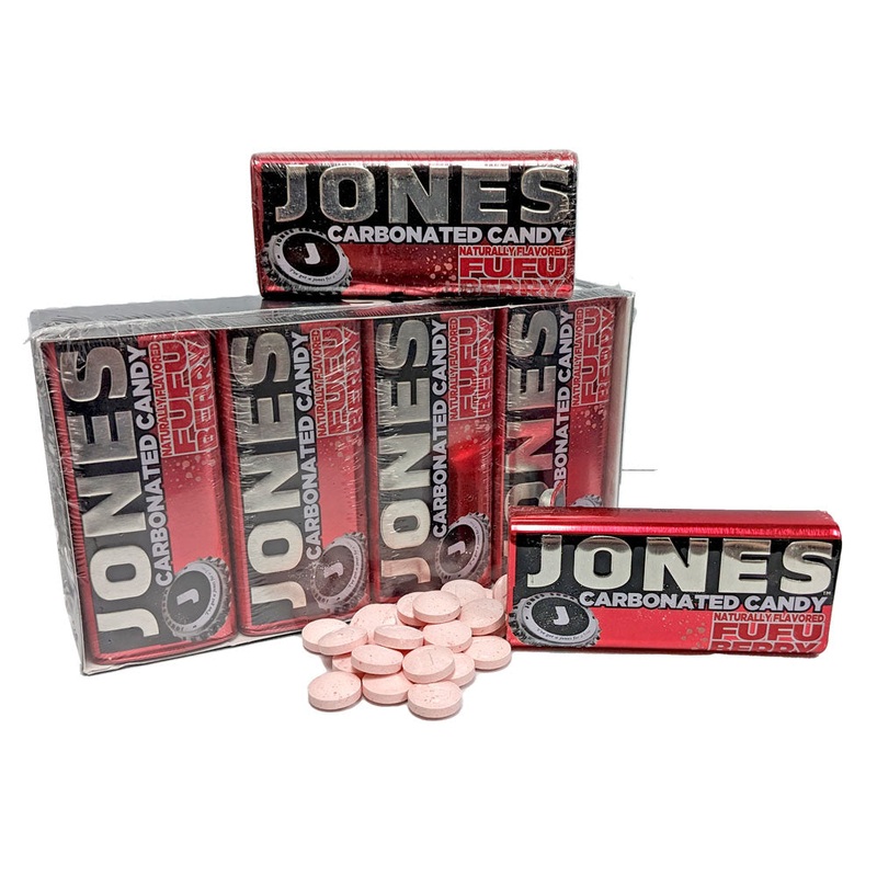 Jones Soda Carbonated Candy 38gram FuFu Berry 38gram container