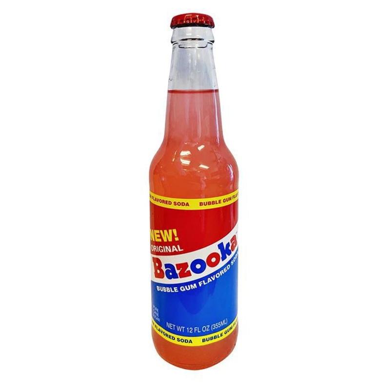 Bazooka Soda  Bubblegum Flavor  12oz Bottle
