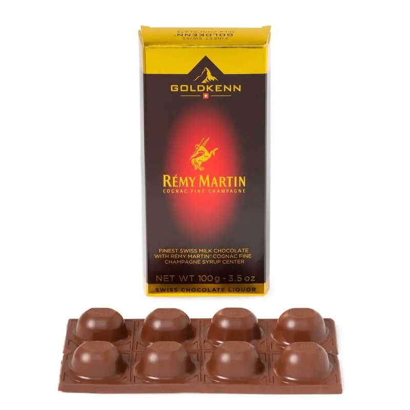 Remy Martin Cognac Filled Chocolate Bar: 10-Piece Box