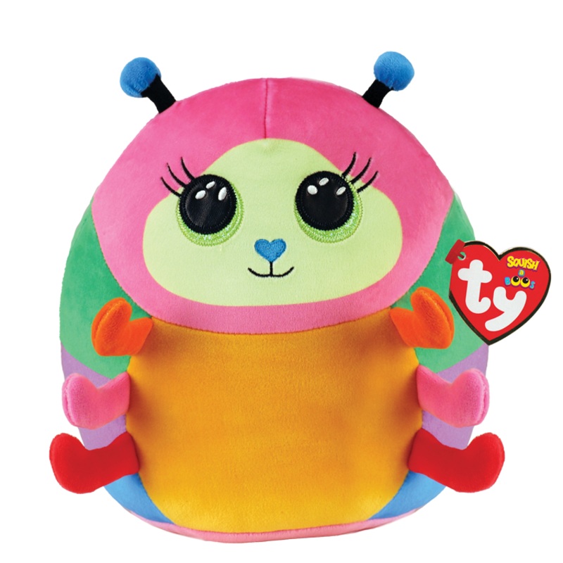 Ty Squish-A-Boo – Nessa – 10″ Multicolored Caterpillar