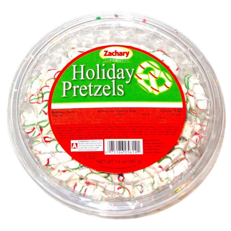 Christmas Zachary Chocolate Pretzels 14oz tub