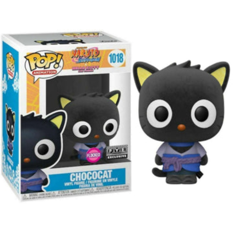 (DAMAGED BOX) Funko Pop! Animation: Sanrio X Naruto – Chococat (Flocked) (F.Y.E.) #1018