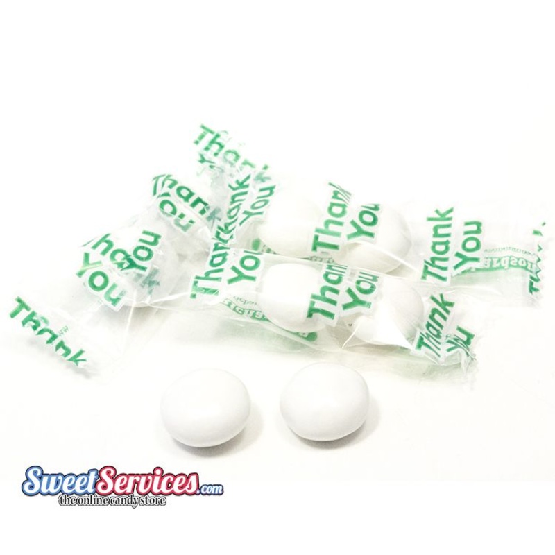 “Thank You” White Gourmet Mints 1000pcs.