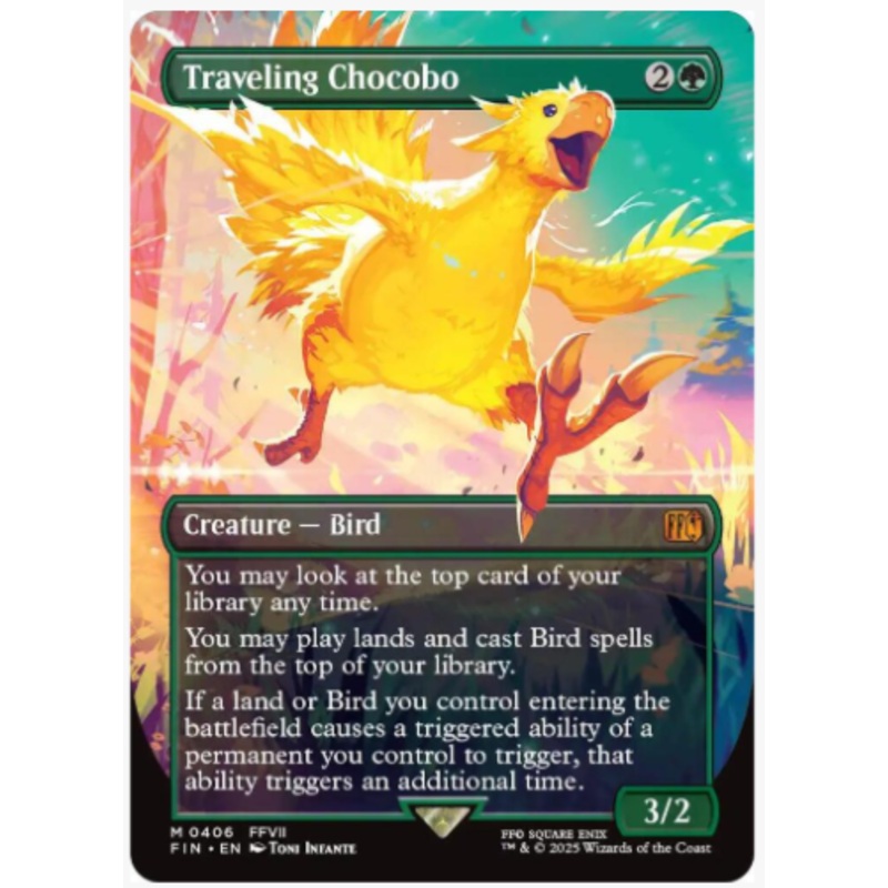 Traveling Chocobo (Borderless) (Foil) – Final Fantasy – #0406