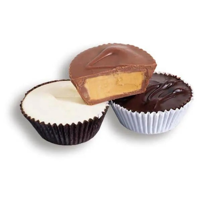 Asher’s Giant Chocolate Peanut Butter Cups – Milk: 24-Piece Box