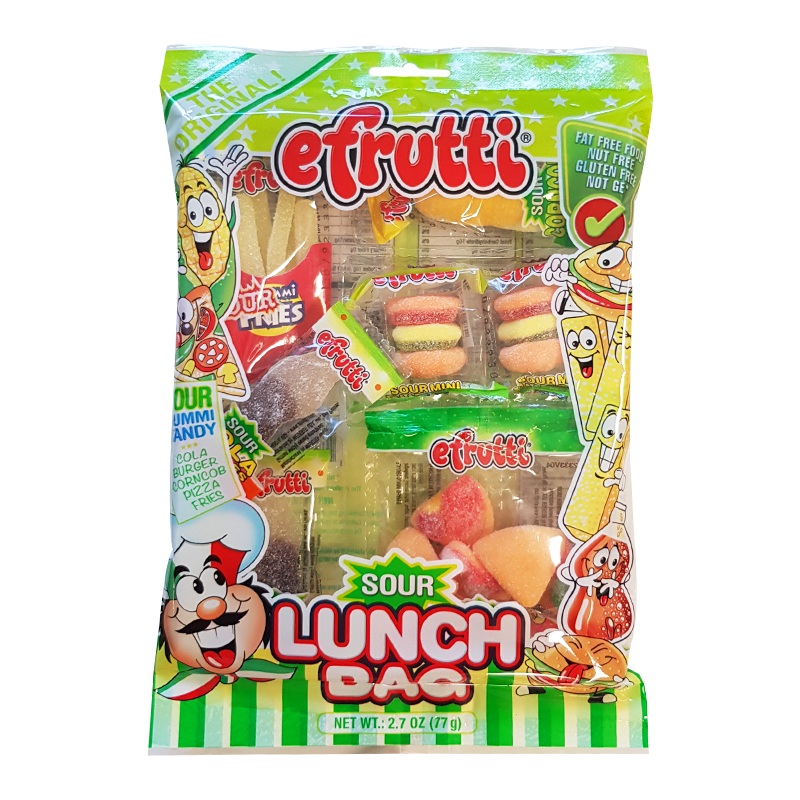 E-Frutti Sour Lunch Bag Peg Bag X 12 Units