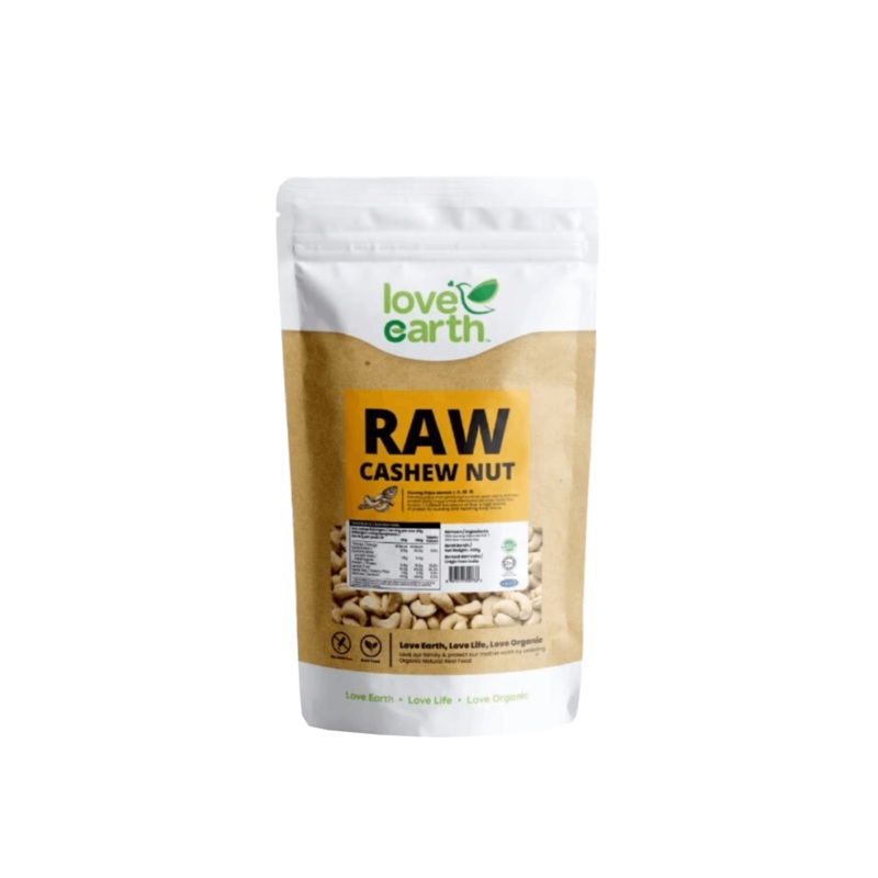 LOVE EARTH NATURAL CASHEW NUT 400GM
