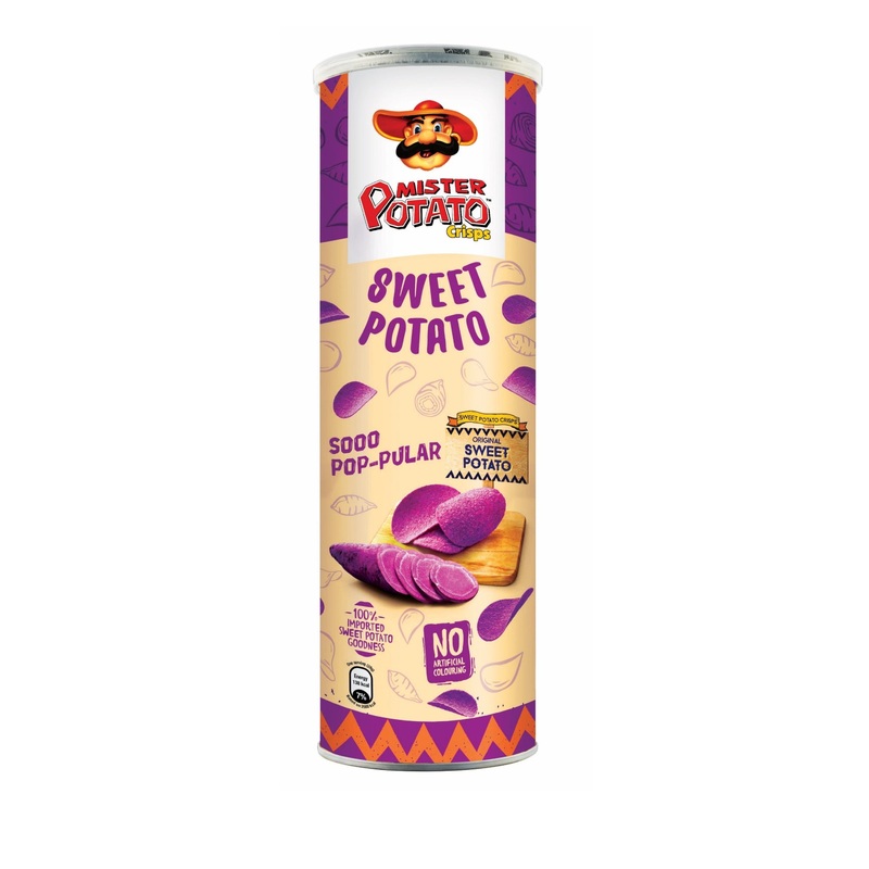 MR POTATO TUBES SWEET POTATO ORIGINAL 118G