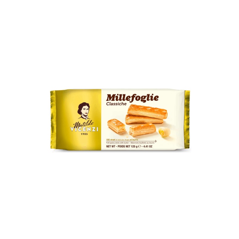 VICENZI PUFF PASTRY BUTTER STICKS 125G