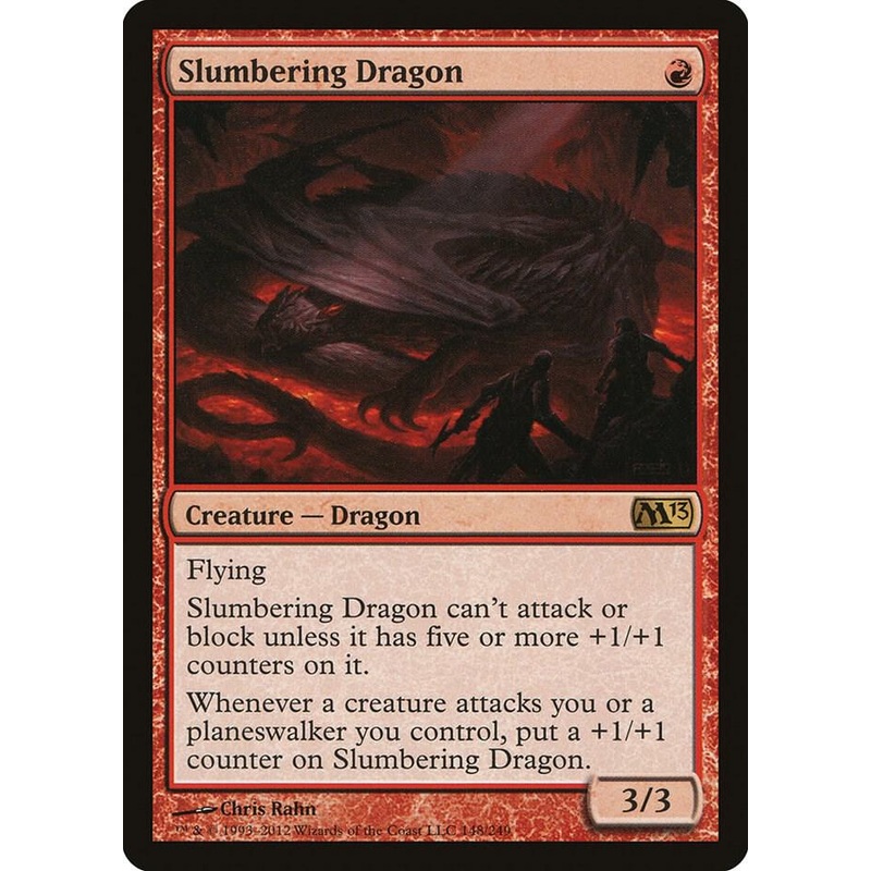 Slumbering Dragon (Foil) – Magic 2013 #148/249