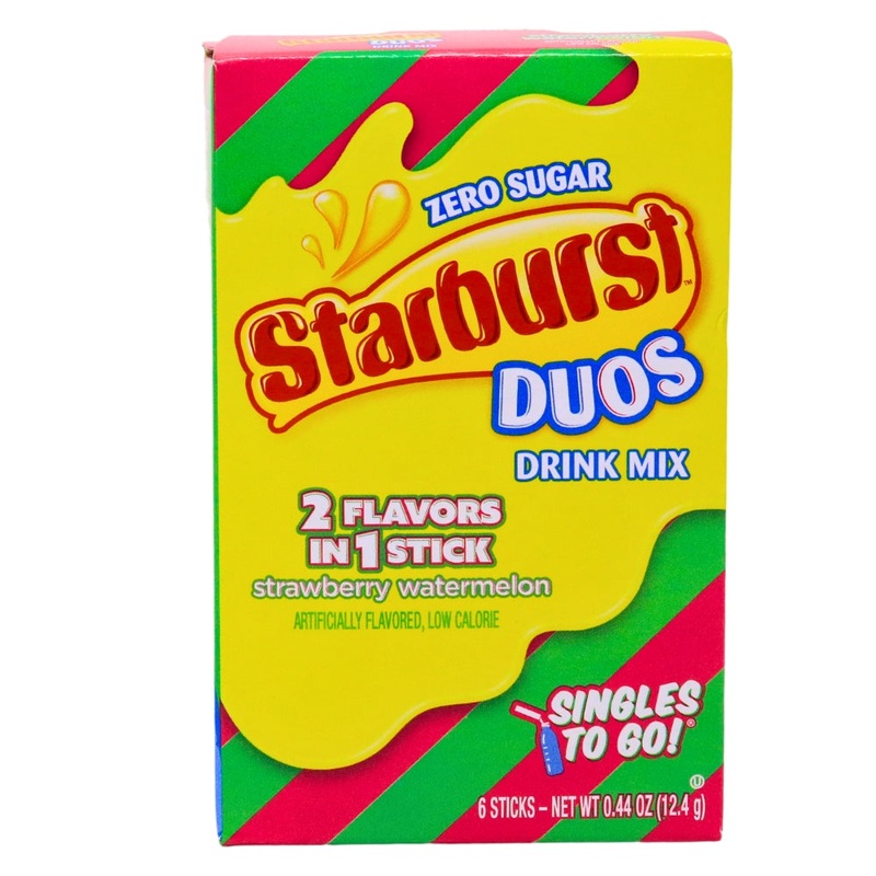 Starburst Duos Strawberry Watermelon Singles to Go Drink Mix – 12.4g