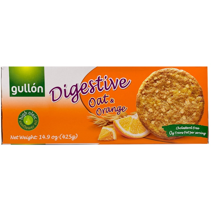 Digestive Cookies, Oats and Orange (Gullon) 425g