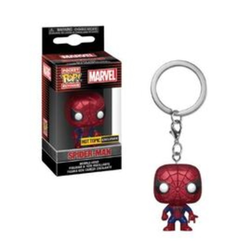 Funko Pocket Pop! Keychain: Marvel – Spider-Man (Metallic)