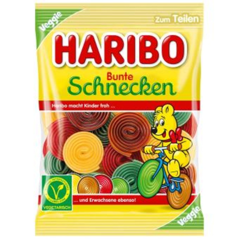 Haribo Bunte Schnecken Vegetarian (Germany) 160g