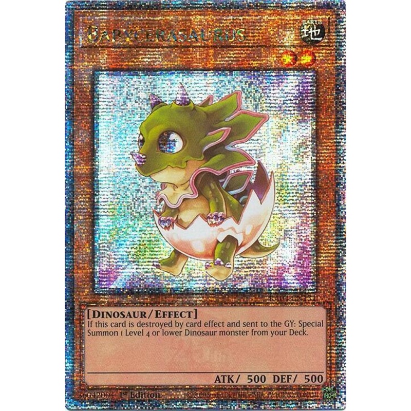 Babycerasaurus (1st Edition) (Quarter Century Secret Rare) – RA04-EN131