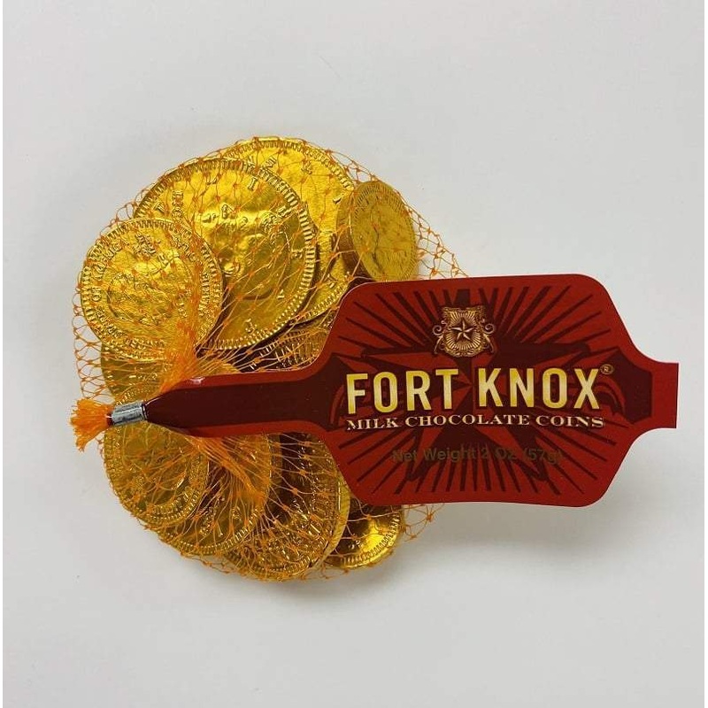 FORT KNOX CHOCOLATE GOLD COINS NETS 1.5 oz Net