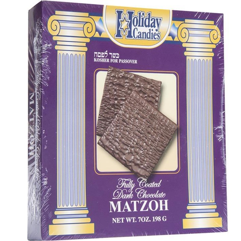 Holiday Candies Fully Coated Dark Chocolate Matzoh