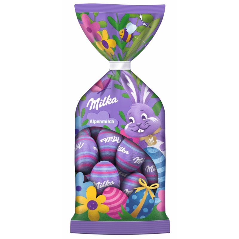 Milka Easter Eggs Alpine Milk, 100g Bag
