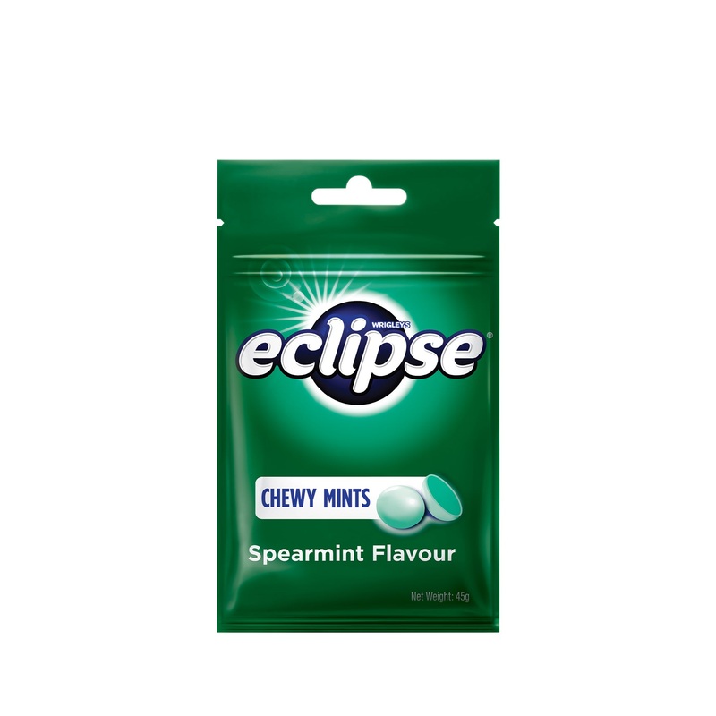 ECLIPSE CHEWY MINTS SPEARMINT 45G