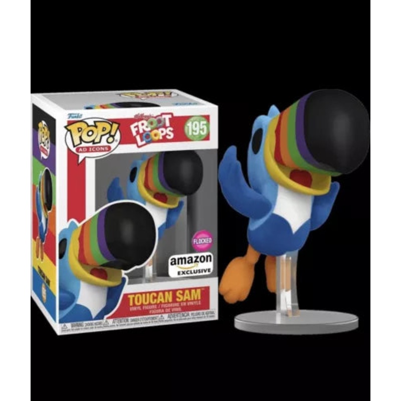 Funko Pop! Ad Icons: Froot Loops – Toucan Sam (Amazon Exclusive) (Flocked) #195