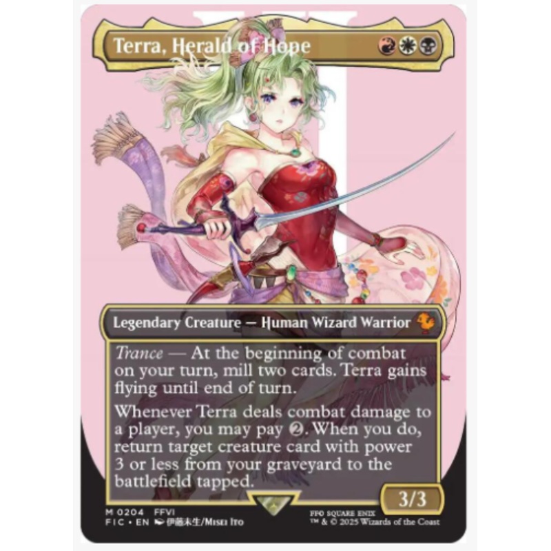 Terra, Herald of Hope (Borderless) – Commander: Final Fantasy – #0204
