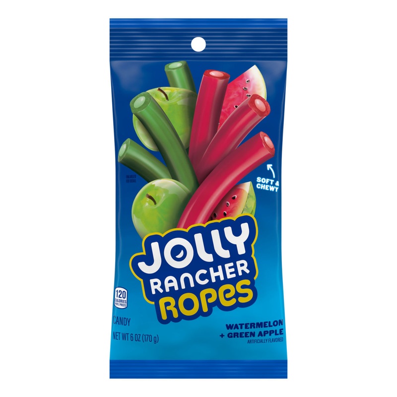 Jolly Rancher Ropes Watermelon Apple 6oz Bag 6oz Bag