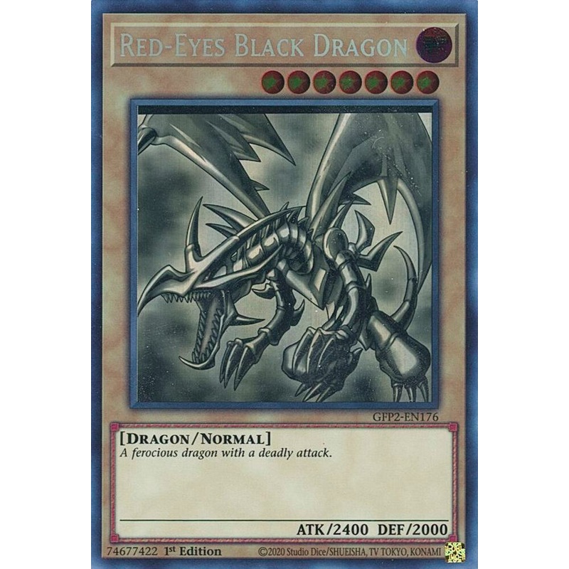 Red-Eyes Black Dragon (1st Edition) (Ghost Rare) – Ghosts From the Past: The 2nd Haunting