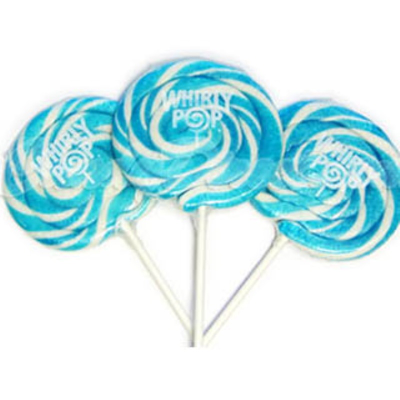 Blue & White Whirly Pops – 60ct