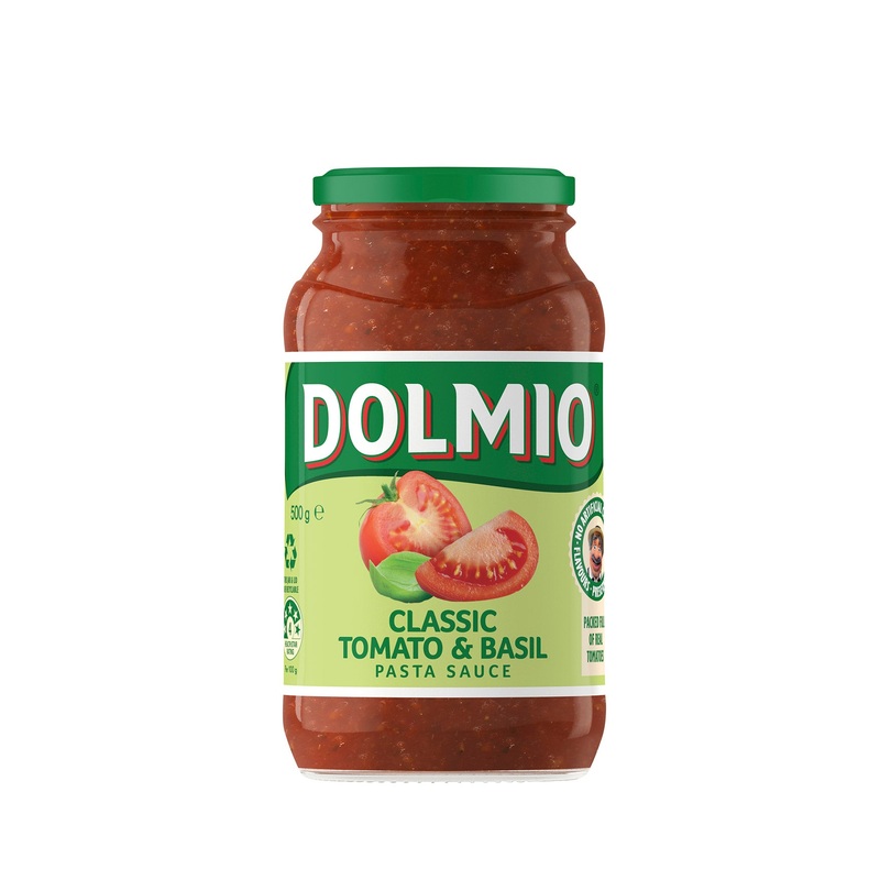 DOLMIO CLASSIC TOMOTO & BASIL 500GM