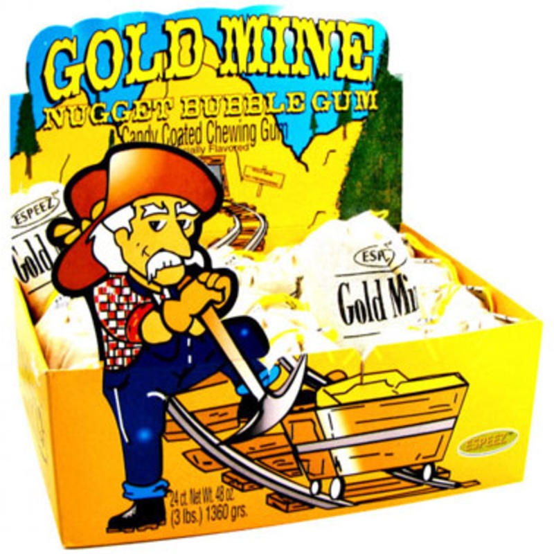 Gold Mine Bubble Gum – Original 24ct Display Box