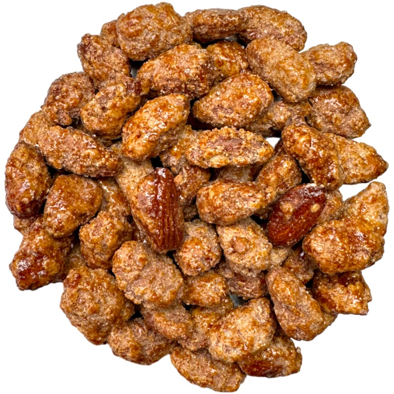 Orange Ginger Flavoured Premium Handmade Caramelised Roasted Almonds – 2.82oz (80g)