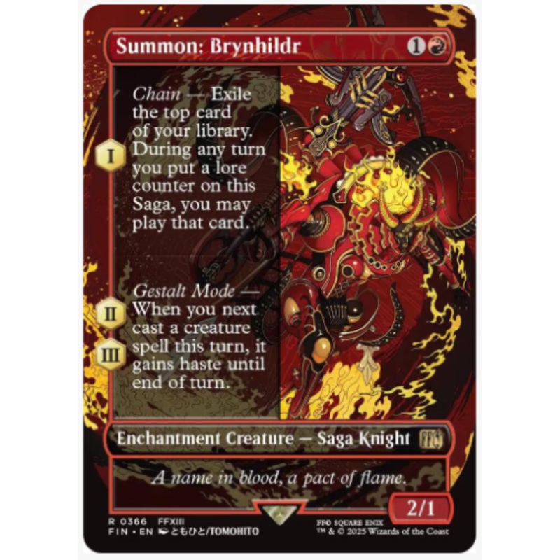 Summon: Brynhildr (Borderless) (Foil) – Final Fantasy – #0366