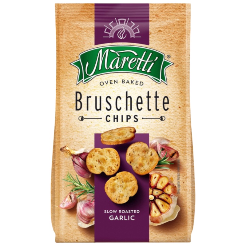 Maretti Oven Baked Bruschetta Bites Slow Roasted Garlic – 2.4oz (70g)