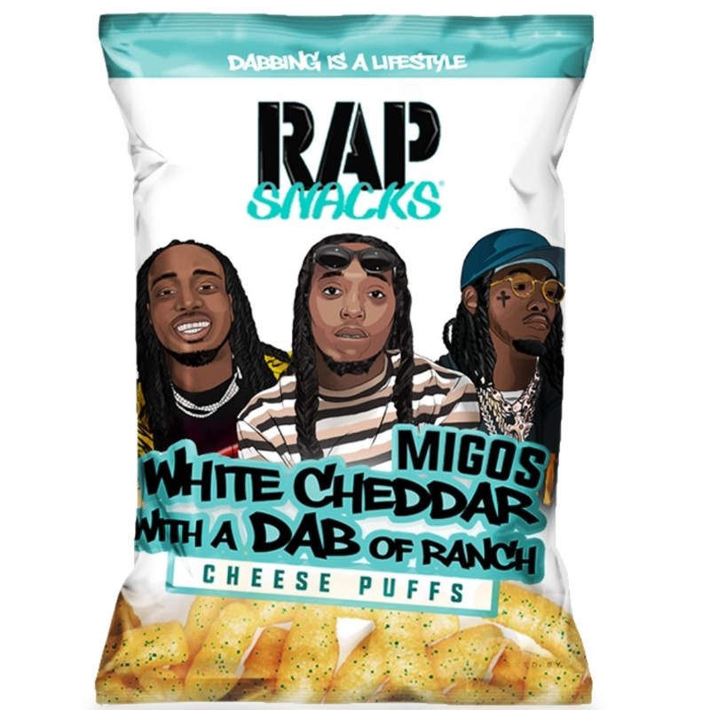 Rap Snacks Migos White Cheddar with a Dab of Ranch Cheese Puffs – 2.75oz
