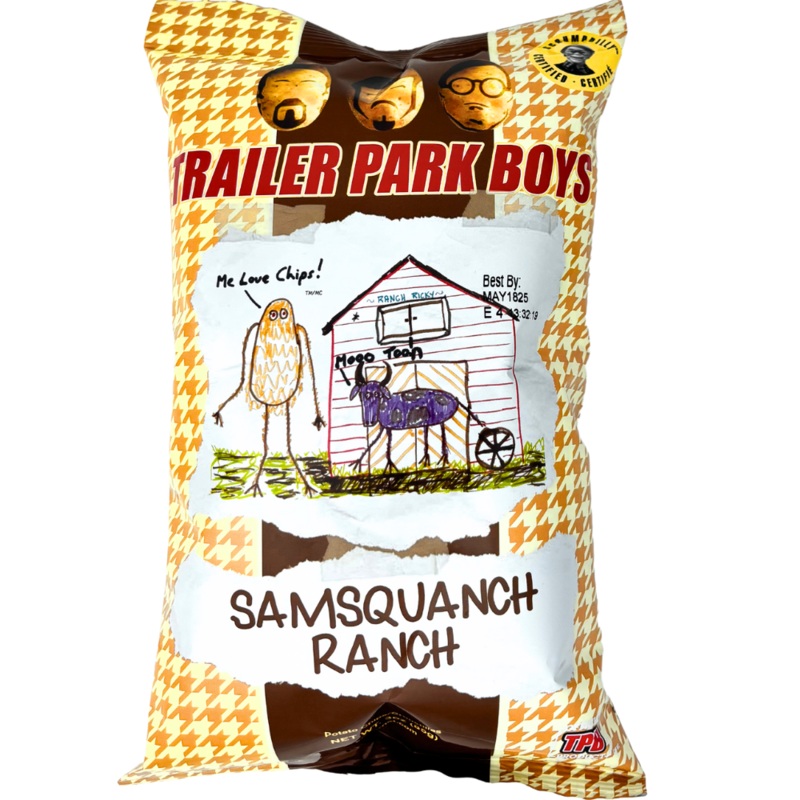 Trailer Park Boys Potato Chips Samsquanch Ranch – 3oz